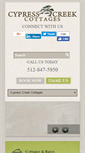 Mobile Screenshot of cypresscreekcottages.com